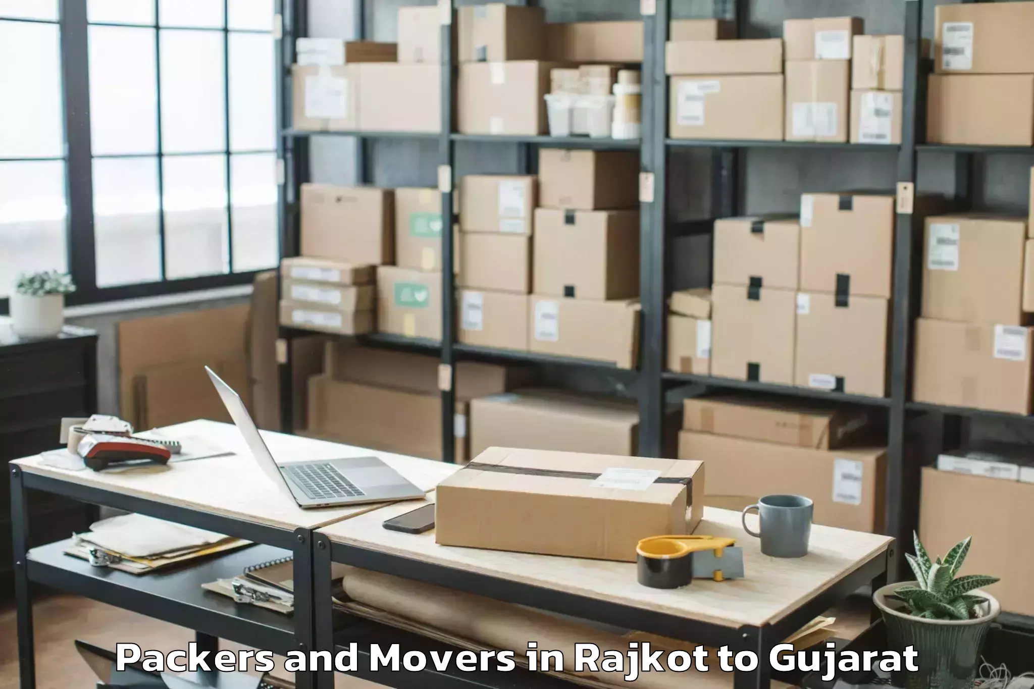 Reliable Rajkot to Kadi Sarva Vishwavidyalaya Gan Packers And Movers